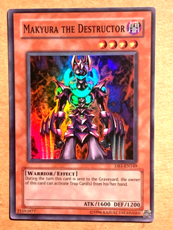 yugioh Makyura The Destroyer DB1-EN169 Unl Ed Super North American Near Mint - Image 1