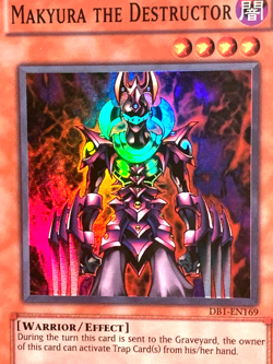 yugioh Makyura The Destroyer DB1-EN169 Unl Ed Super North American Near Mint - Image 2