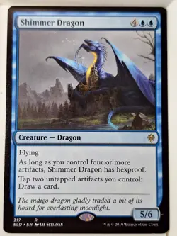 Shimmer Dragon - Throne of Eldraine - Magic the Gathering MTG Nice! - Image 1