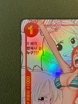 Nami OP01-016 SP-R Manga Parallel One piece Card (Korean) NM + Nami Cards - Image 2