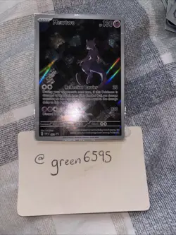 Pokemon Mewtwo TCG Illustration Rare SVP052 151 Black Star Promo - Image 1