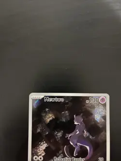 Pokemon Mewtwo TCG 151 SVP052 Black Star Promo Card English - Image 2