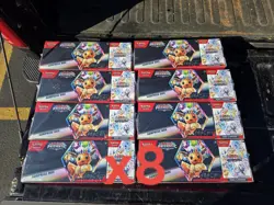 8x LOT Sam’s Club Pokemon Prismatic Evolutions Surprise Boxes & Booster Bundle - Image 1