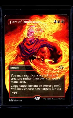 MTG Magic the Gathering MH3 Modern Horizons 3 Borderless Flare of Duplication - Image 1