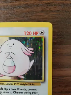 Chansey 3/102 Holo / Pokemon Card Wizards Base Set / English Unlimited - Image 3