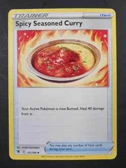 Pokemon Astral Radiance Spicy Seasoned Curry Trainer Uncommon Card 151/189 NM - Image 1