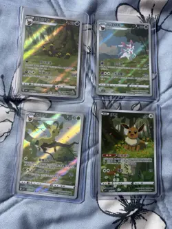 Pokemon Eevee Gem Pack 2 CBB2C Holo Full Art 4-Piece Set Chinese Exclusive - Image 1