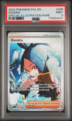 2023 POKEMON PAL EN-PALDEA EVOLVED SPECIAL ILLUSTRATION RARE #266 DENDRA PSA 9 - Image 1