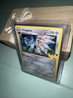 Solgaleo Celebrations #021/025 Holo Rare Pokemon NM In Sleeve And Toploader - Image 3