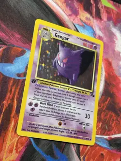 Gengar 5/62 Fossil Holo 1st Edition Pokemon - Image 2