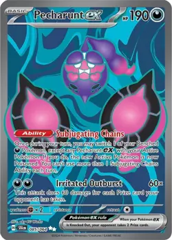Pokemon Pecharunt ex 085/064 Shrouded Fable Scarlet & Violet Ultra Rare Full Art - Image 1