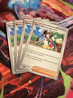 4x Rosa's Encouragement 084/088 x4 - NM Perfect Order Pokemon Playset ME03 - Image 1