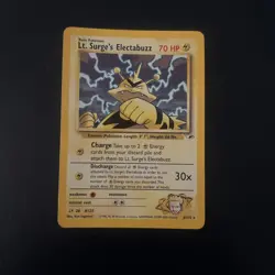 Pokemon TCG Lt. Surge's Electabuzz Holo Gym Heroes 6/132 - Image 3