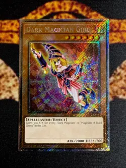 YUGIOH • DARK MAGICIAN GIRL • PLATINUM SECRET RARE • RA03-EN123 • 1st ED • NM - Image 1
