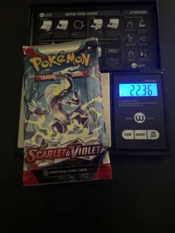 VERY HEAVY 22.36g Scarlet And Violet Base Pokemon TCG Booster Pack - Image 1