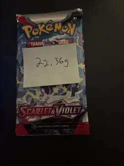 VERY HEAVY 22.36g Scarlet And Violet Base Pokemon TCG Booster Pack - Image 4