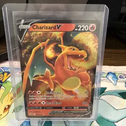 Pokemon Crown Zenith Charizard V 018/159 Holo Ultra Rare In Near Mint Condition - Image 1