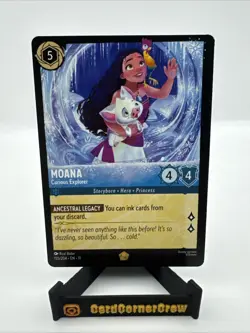 Disney Lorcana TCG Moana Curious Explorer NF 155/204 Legendary Winterspell - Image 1