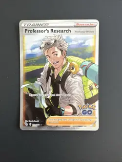 Pokemon TCG - Full Art Professor's Research 078/078, Pokemon Go, NM - Image 1