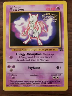 Mewtwo WB Pokemon The First Movie Black Star Promo #3 Pokemon TCG - Image 1