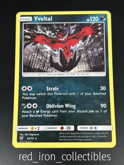 Yveltal 54/73 Holo Rare Shining Legends Sun & Moon Pokemon Card 2017 - Image 1