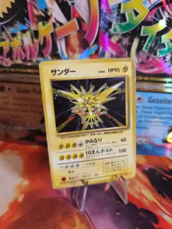 Pokemon Karte Card Zapdos Expansion Base Set 1996 Rare Holo Wotc japanese VG - Image 1