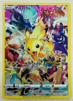 Pikachu 160/159 - SWSH Crown Zenith Secret Rare - Pokemon TCG Card [NM] - Image 1