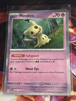 Mimikyu - 097/193 - Holo Rare - Paldea Evolved PAL - Mint - Pokemon Card - Image 1