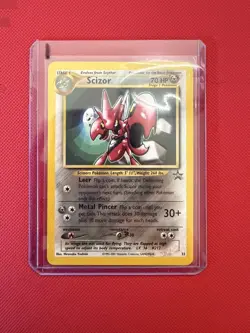 Scizor Pokemon Black Star Promo Card #33 Pokemon League 2001 - Image 3