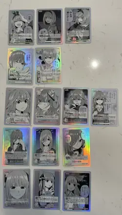 Quintessential Quintuplets Card Game #3 - Full Set- 1x C/UC/R/RR/GR/PR + Holos - Image 3