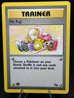 Pokemon Fossil 1st Edition Kabuto Tentacool Mr. Fuji 1999 Vintage 3 card Lot - Image 5