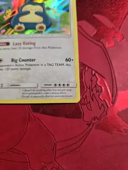 NM+ Snorlax 158/214 Sm Unbroken Bonds Holo Rare 2019 Pokemon Card - Image 2