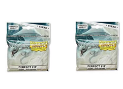 250+ Dragon Shield Perfect Fit Side Load Card Sleeves CLEAR Standard SEE DESC - Image 1