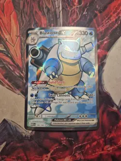 Blastoise ex Full Art 184/165 Scarlet & Violet 151 Pokemon Card NM - Image 1
