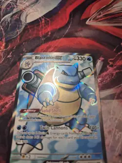 Blastoise ex Full Art 184/165 Scarlet & Violet 151 Pokemon Card NM - Image 2
