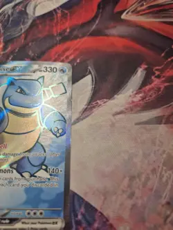 Blastoise ex Full Art 184/165 Scarlet & Violet 151 Pokemon Card NM - Image 4