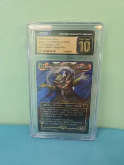 KEFKA, COURT MAGE Final Fantasy Borderless Surge Foil CGC Pristine 10 MTG - Image 1
