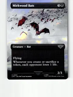 Mirkwood Bats (Borderless) 421 Universes Beyond Tales of Middle-earth MTG LP - Image 1