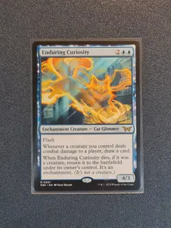 MTG Enduring Curiosity - Duskmourn: House of Horror - DSK - NM+ Condition - Image 1