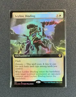 MTG Leyline Binding - Extended Foil - DMU - 387 - Near Mint+ Condition - Image 1