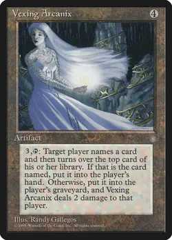 Vexing Arcanix LP Ice Age Artifact Mtg Magic English Regular - Image 1