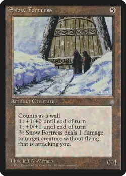 Snow Fortress LP Ice Age Artifact Mtg Magic English Regular - Image 1