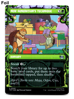 New Generation's Technique (SHOWCASE FOIL) - [Teenage Mutant Ninja Turtles] MTG - Image 1