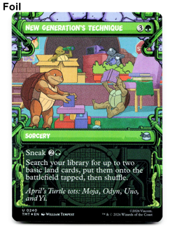 New Generation's Technique (SHOWCASE FOIL) - [Teenage Mutant Ninja Turtles] MTG - Image 3