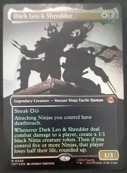 MTG Dark Leo & Shredder Borderless #0220 TMT TMNT NM Magic The Gathering - Image 1