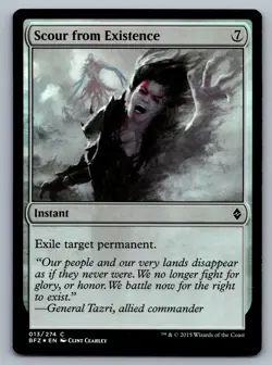 Battle for Zendikar #13 Scour from Existence Foil - Image 1