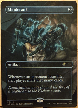LIMITED EDITION Secret Lair MtG Mindcrank Unplayed NM BORDERLESS FOIL! - Image 1