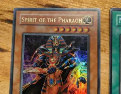 1996 Yu-Gi-Oh YuGiOh Holo Cards Spirit of the Pharaoh & Mesmeric Control - Image 4