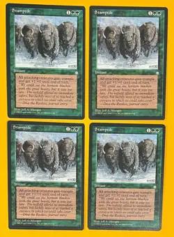 MTG STAMPEDE (x4) Ice Age (OldManMTG 011-053) - Image 1