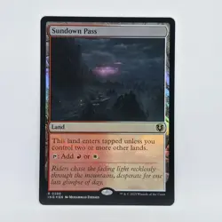 Sundown Pass R 0286 Rare Magic the Gathering Innistrad Remastered FOIL - Image 1